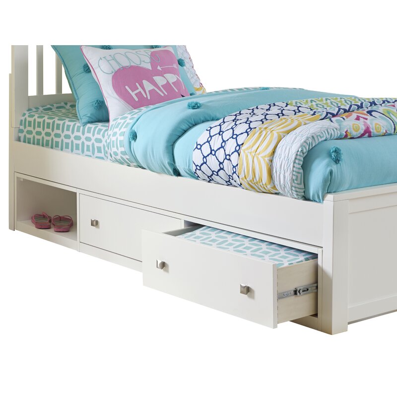 Bynum Twin Platform L Shaped Bed With Trundle And Drawers 
